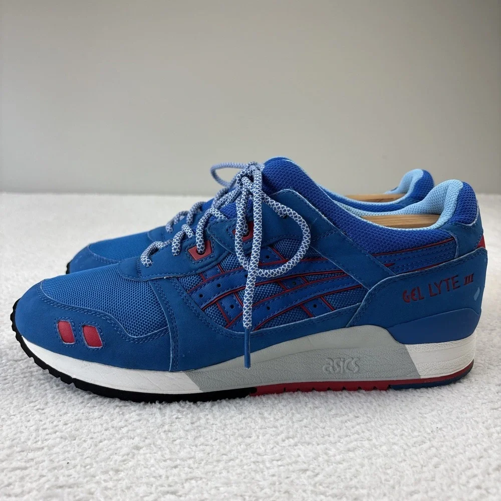 ASICS Gel Lyte 3 III OG 'Future Pack' Mens Size 10 Mid Blue/Red Sneakers H637Y